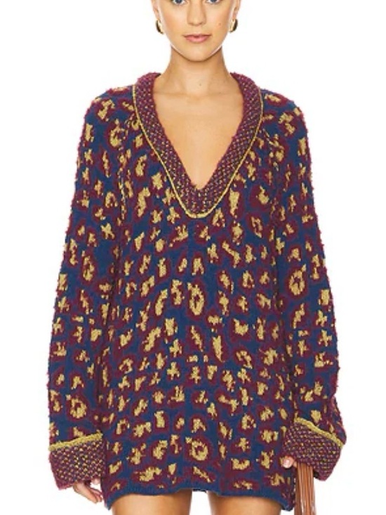 Free People Sweaters - Free People “Little Animal” Pullover Sweater | L | Blue Combo